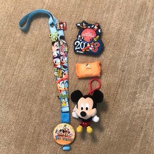 Disney lanyard with pins